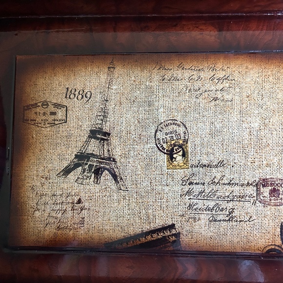 Laquered High Gloss Composite Wood Tray - Picture 3 of 3